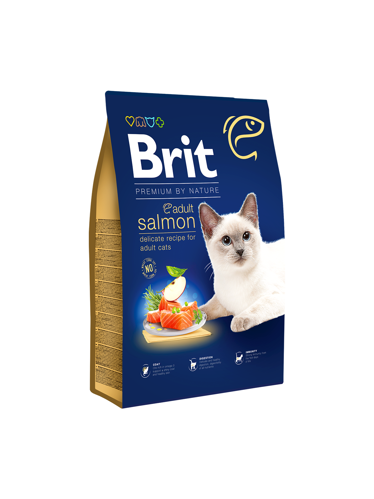 Brit Premium by Nature Cat Adult Salmon 1.5kg