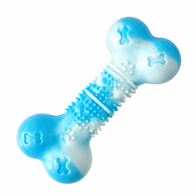 Jouet à mâcher en forme d'os — Bleu