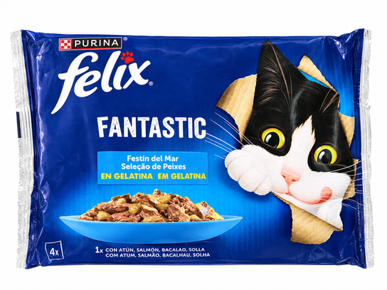 Pâtée pour chat Felix Fantastic — Sélection de Poissons