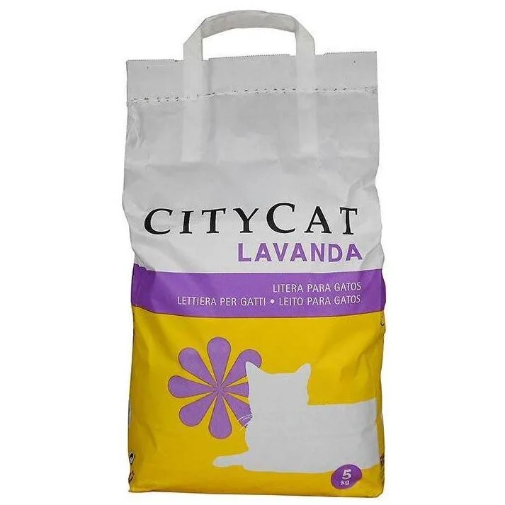 Litière pour chat CityCat 5kg — Lavande