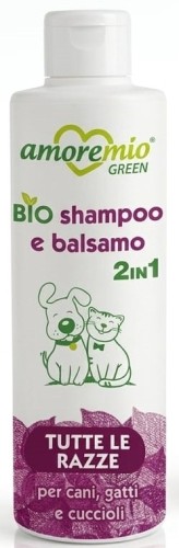 Shampooing et Après-Shampooing 2en1 Bio Amoremio pour Chien et Chat