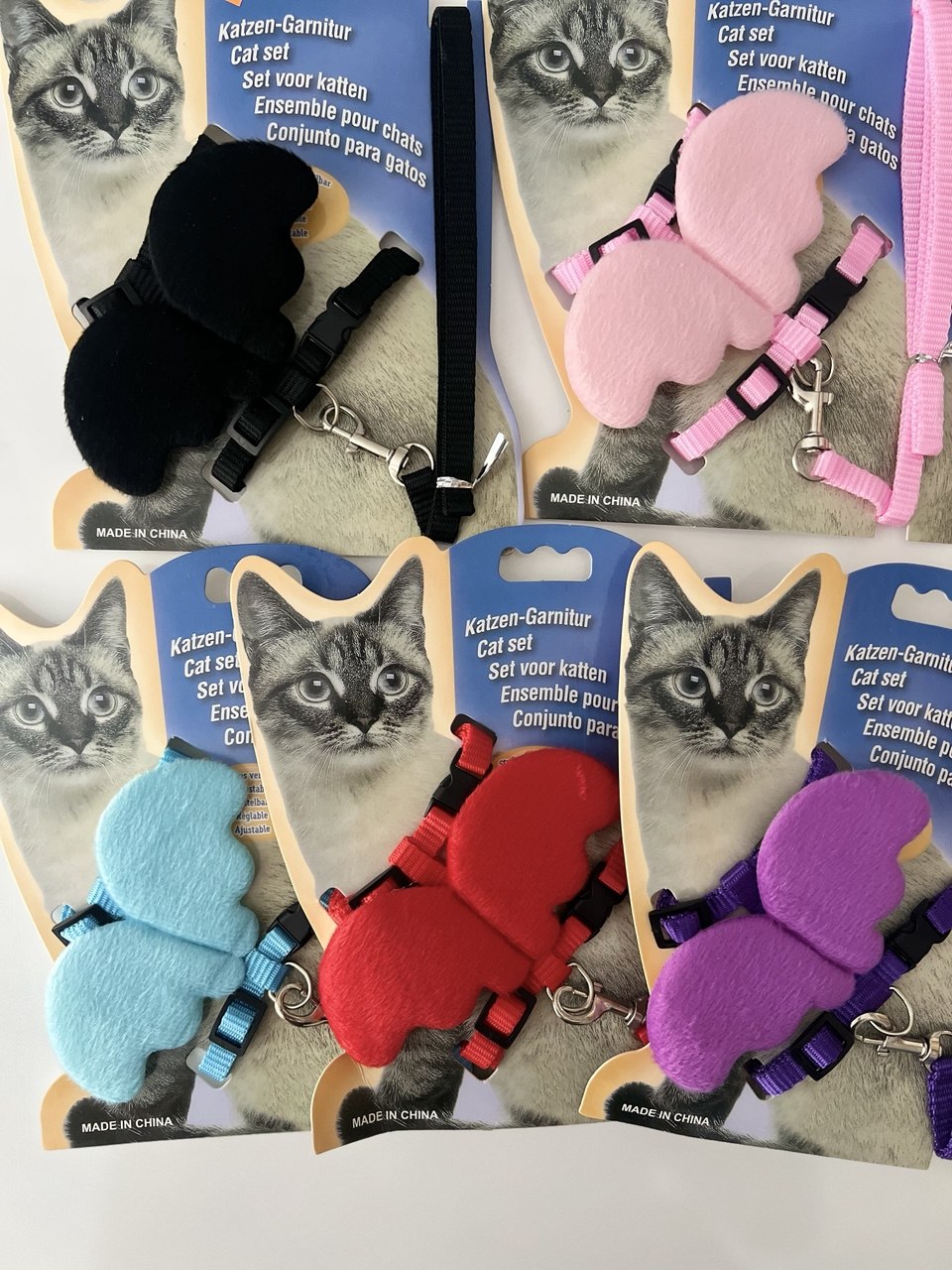 Ensemble harnais et laisse pour chat — Turquoise — image 2