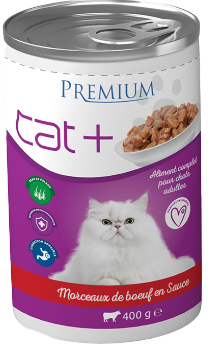 Cat+ Premium Bœuf en Sauce