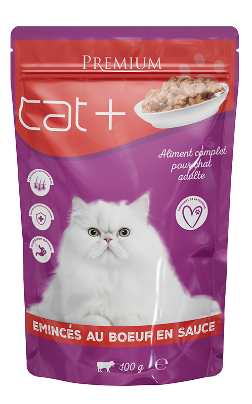 Cat+ Premium Bœuf en Sauce