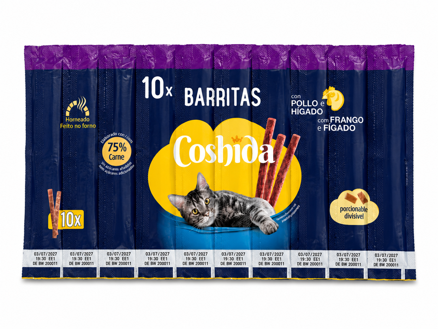 Coshida Barritas Friandises Poulet et Foie x10
