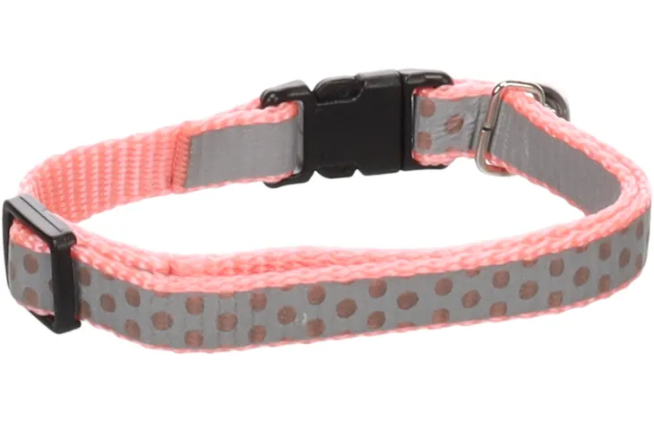 Collier Réfléchissant Flamingo pour Chat avec Clochette 20-34cm