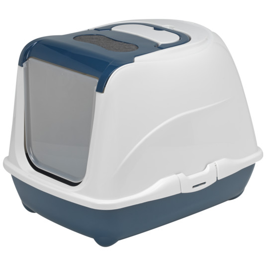 Bac à Litière pour Chat avec Pelle Moderna Flip - Bleu Marine — image 2