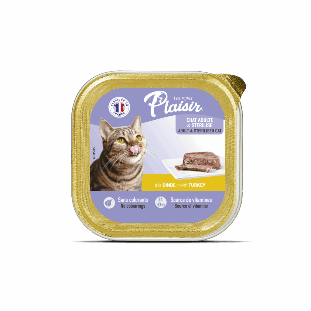 Pâtée pour chat Plaisir — à la Dinde