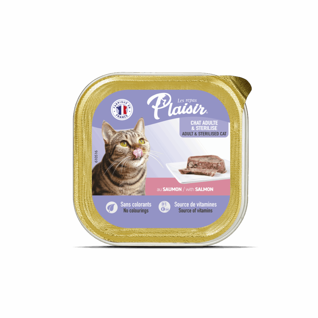 Pâtée pour chat Plaisir — au Saumon