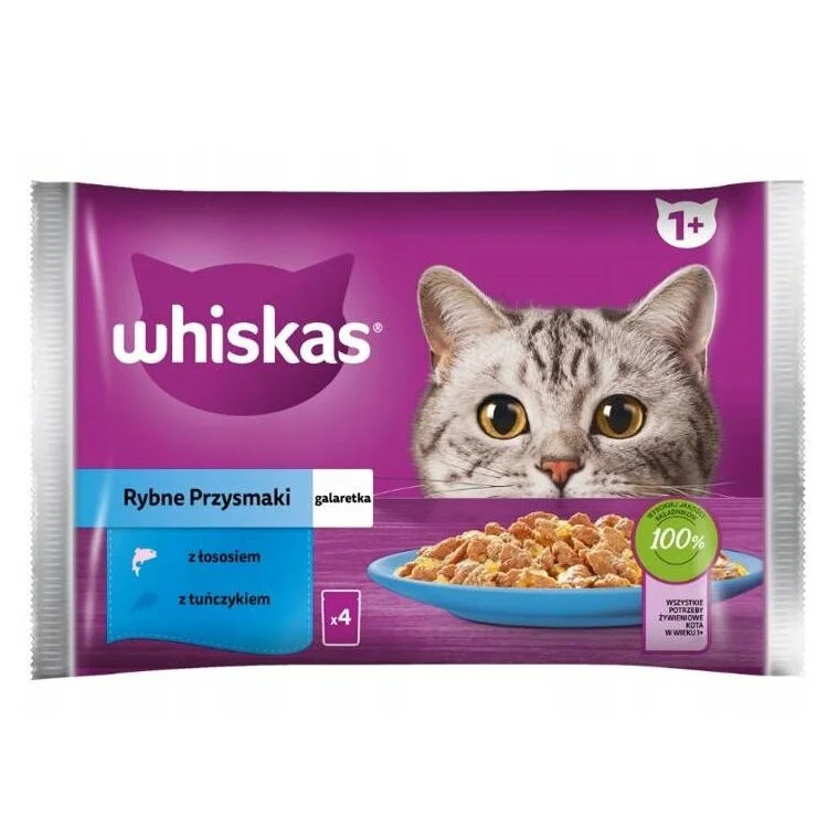 Whiskas Délices de Poisson en Gelée 4 sachets